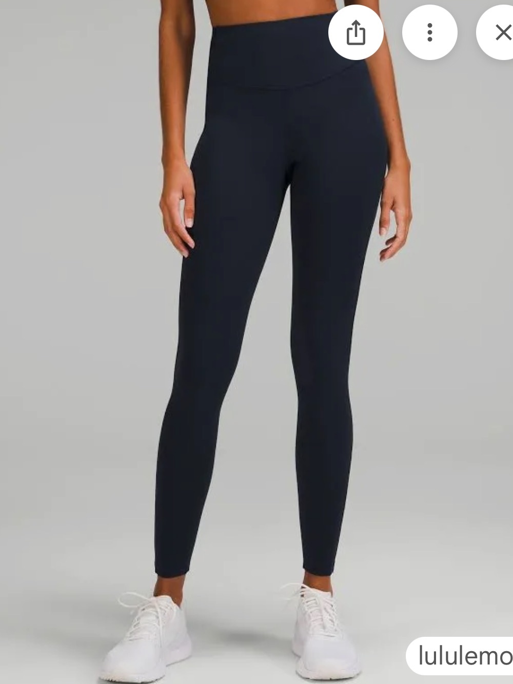 Lululemon Base Pace High-Rise Tight 25" | Sz 8 | Navy Nulux Running | LW5DKHS